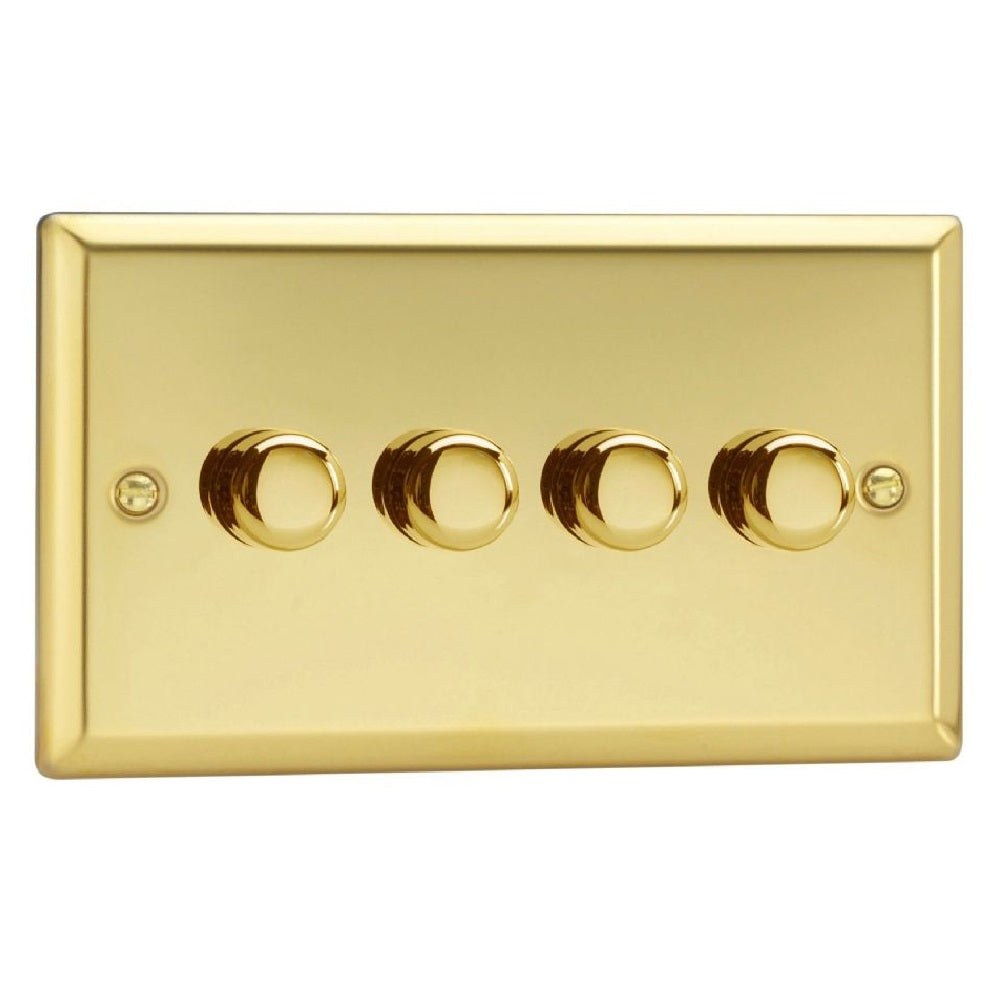 Varilight JVDP254 | Victorian Brass Classic Dimmer Switch