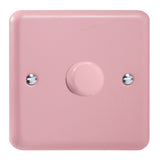 Rose Pink Lily V-PRO Professional 1 Gang 2 Way Push On Off LED Dimmer 1 x 0W-120W