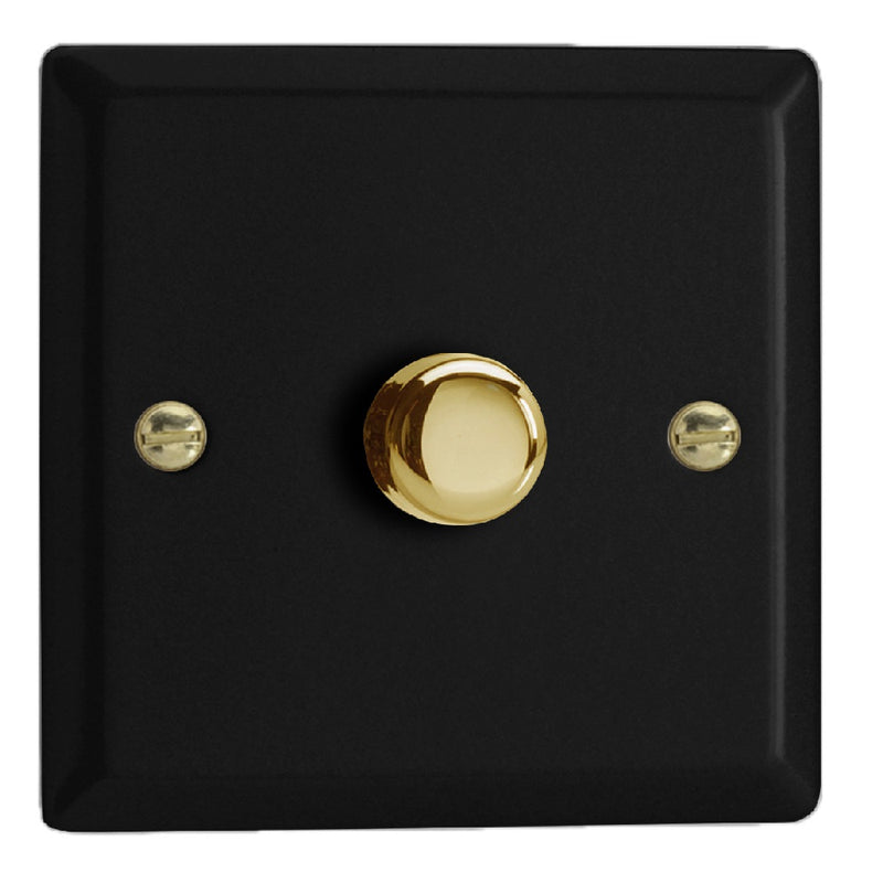 Varilight JYP401V.MB | Matt Black Vogue Dimmer Switch | JYP401VMB