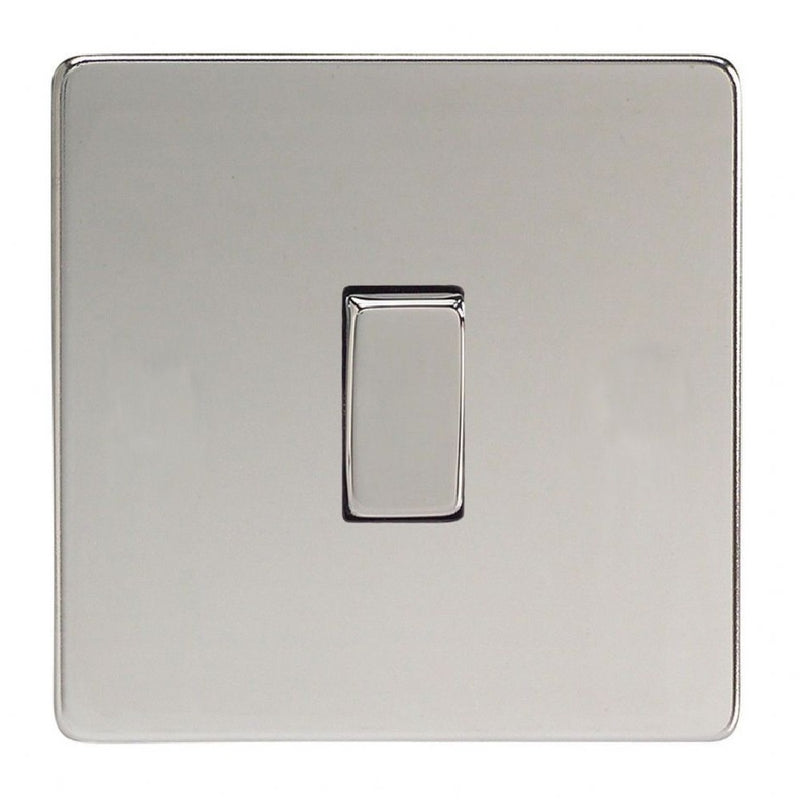 Varilight XDC1S | Polished Chrome Screwless Rocker Switch