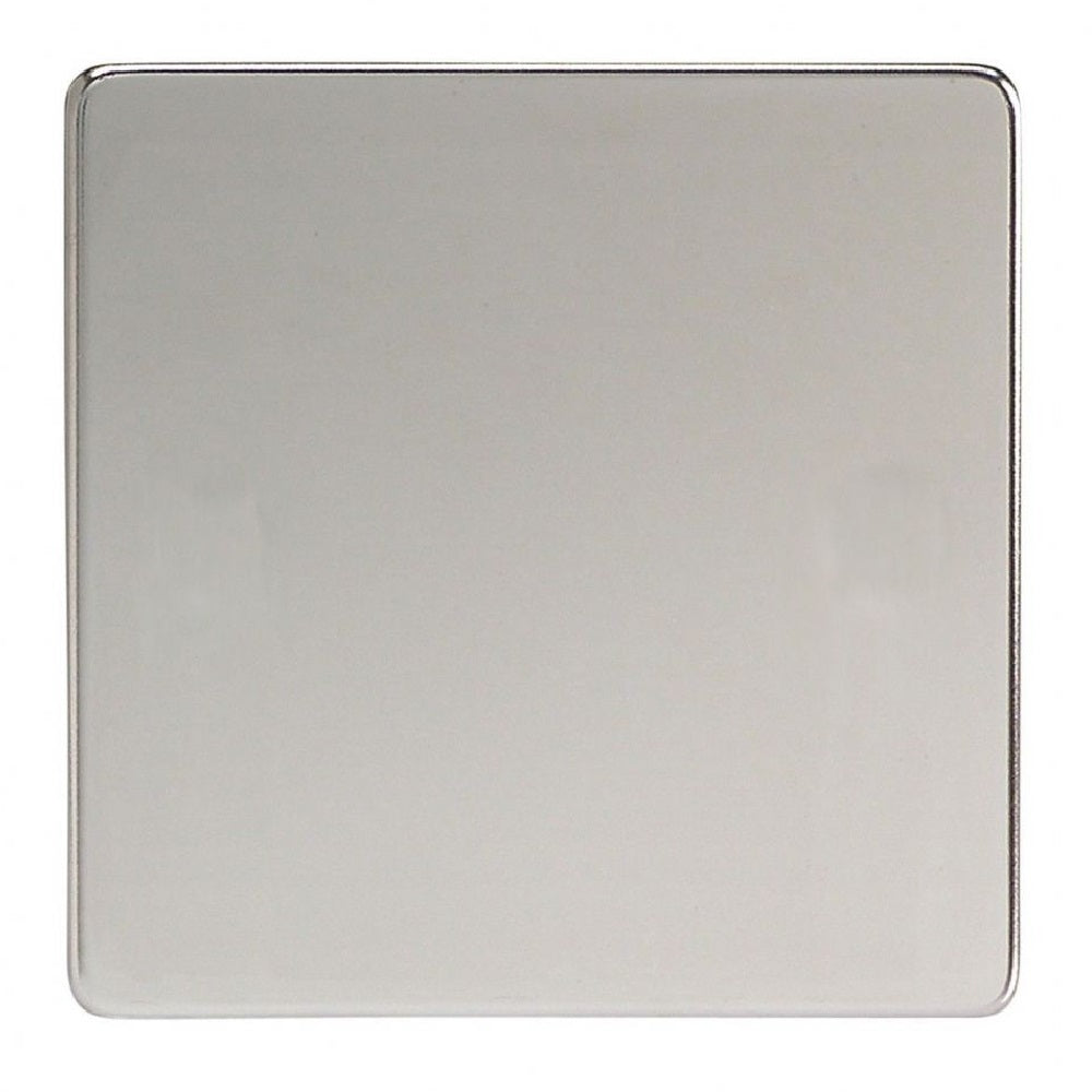 Varilight XDCSBS | Polished Chrome Screwless Blank Plate