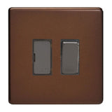 Mocha Screwless 13A Decorative Switched Fused Spur