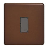 Mocha Screwless 13A Decorative Unswitched Fused Spur