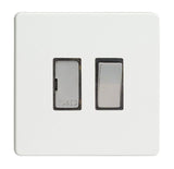 Premium White Screwless 13A Decorative Switched Fused Spur