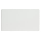 Premium White Screwless Double Blank Plate