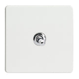 Premium White Screwless 1 Gang 10A Intermediate Decorative Toggle Switch