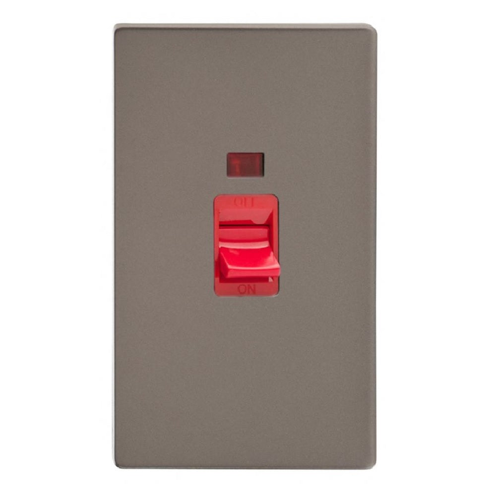 Varilight XDR45NS | Pewter Screwless Cooker Switch