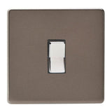 Pewter Screwless 1 Gang 6A 2 Way & Off Retractive Decorative Switch