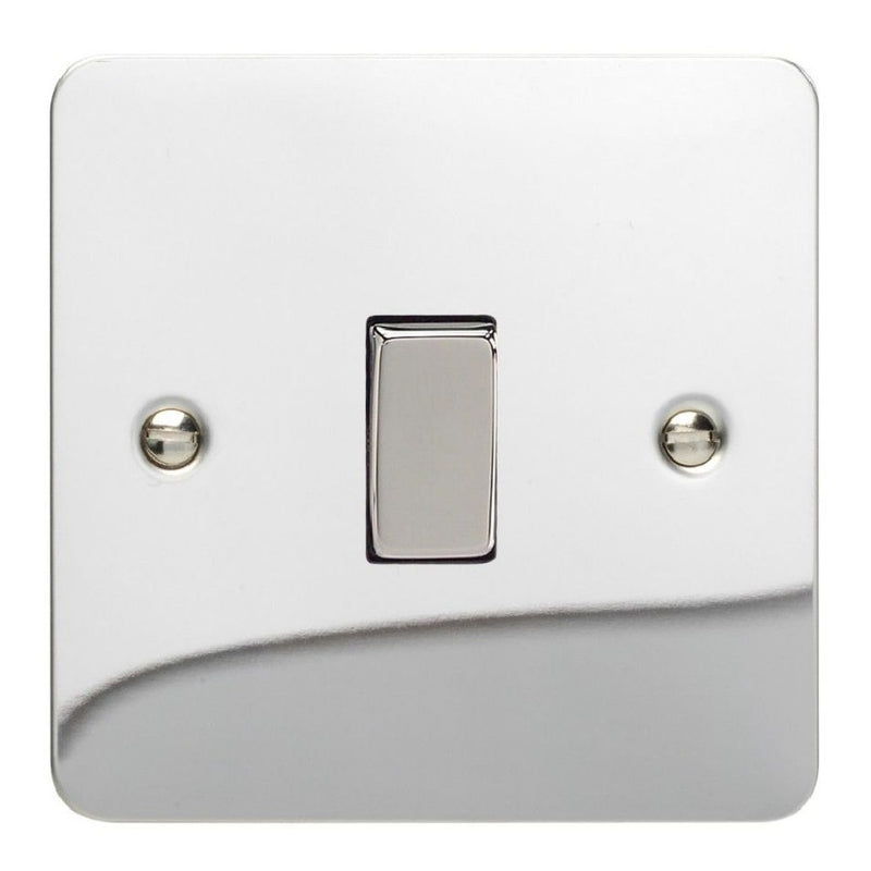 Varilight XFC1D | Polished Chrome Ultraflat Rocker Switch