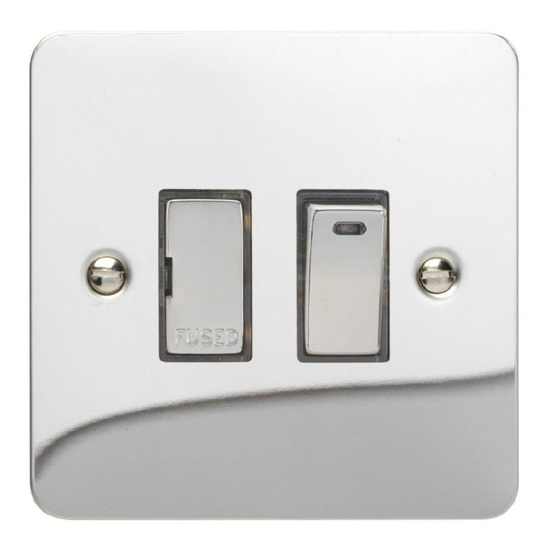 Varilight XFC6ND | Polished Chrome Ultraflat Switched Fused Spur