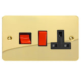 Varilight XFV45PB | Polished Brass Ultraflat Cooker Switch