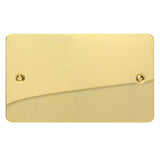 Varilight XFVDB | Polished Brass Ultraflat Blank Plate