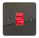 Iridium Black Ultraflat Cooker Switch 45A (Single Plate)