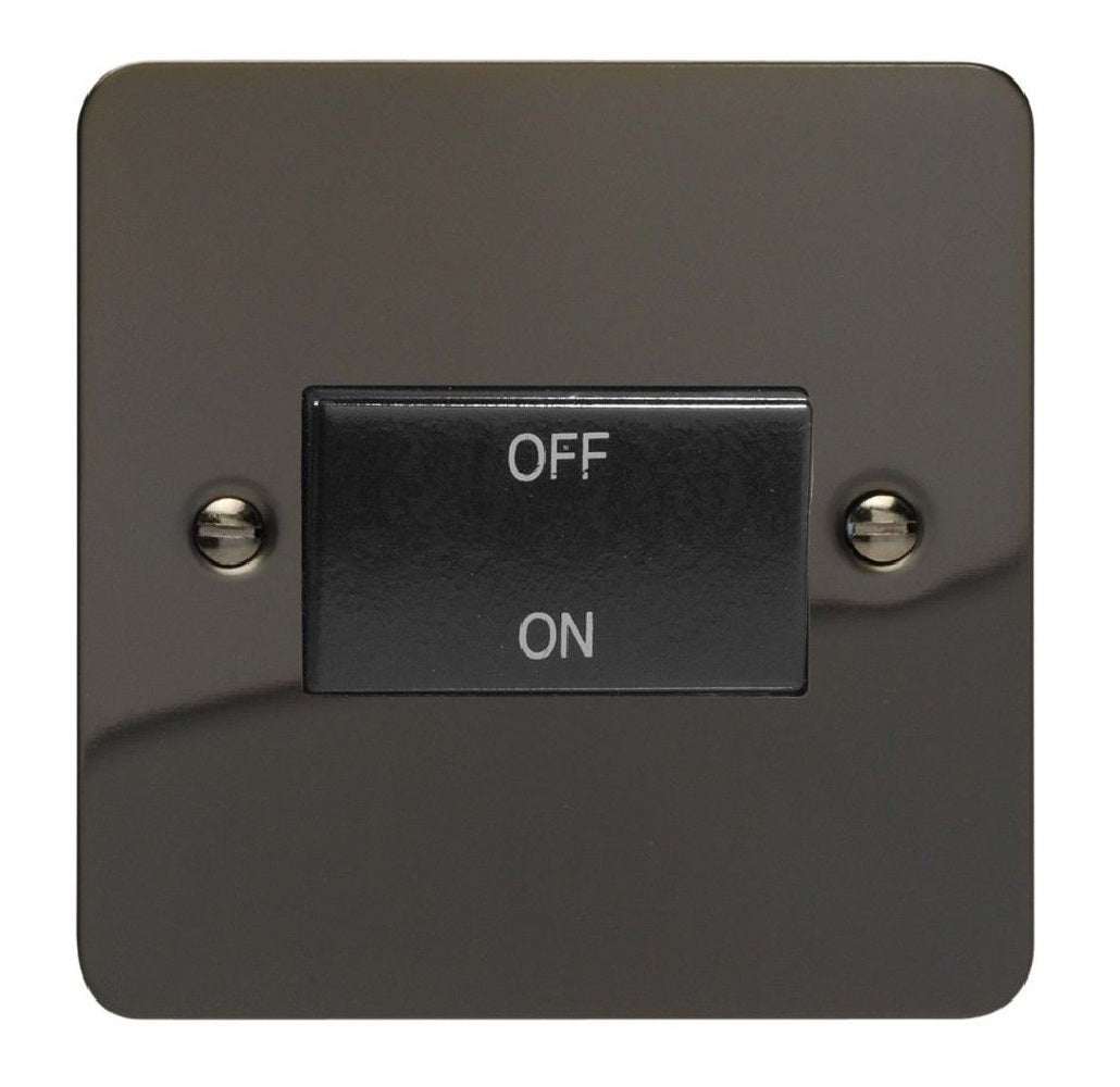 Varilight XFiFIB | Iridium Black Ultraflat Fan Isolating Switch