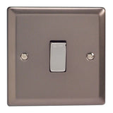 Pewter Classic 1 Gang 20A Double Pole Decorative Rocker Switch