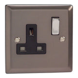 Varilight XR4DB | Pewter Classic Double Pole Socket