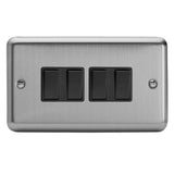 Varilight XS9B | Matt Chrome Rocker Switch