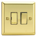 Victorian Brass Classic 13A Decorative Switched Fused Spur