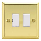 Victorian Brass Classic 13A Switched Fused Spur White Inserts