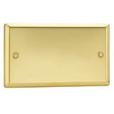 Victorian Brass Classic Double Blank Plate
