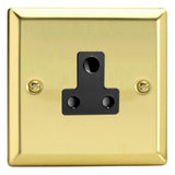 Varilight XVRP5AB | Victorian Brass Classic Round Pin Socket