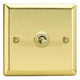 Victorian Brass Classic 1 Gang 10A Intermediate Decorative Toggle Switch