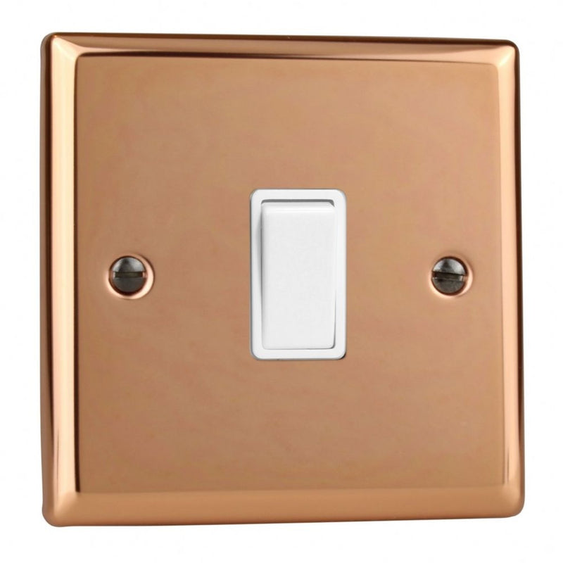 Varilight XY1W.CU | Polished Copper Urban Rocker Switch | XY1WCU