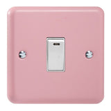 Rose Pink Lily 1 Gang 20A Double Pole White Rocker Switch with Neon