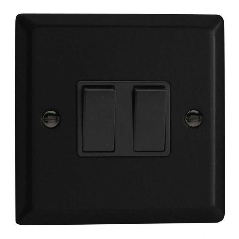 Varilight XY2B.MB | Matt Black Urban Rocker Switch | XY2BMB
