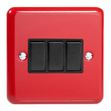 Varilight XY3B.PR | Pillar Box Red Lily Rocker Switch | XY3BPR