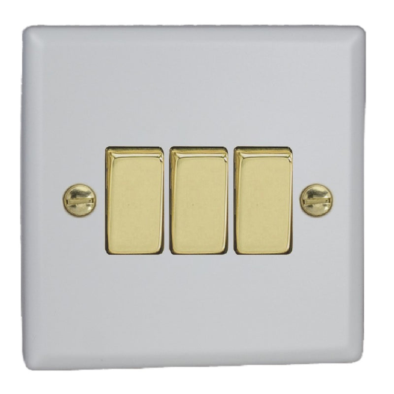 Varilight XY3V.MW | Matt White Vogue Rocker Switch | XY3VMW