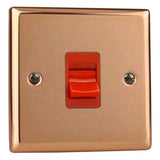 Polished Copper Urban Cooker Switch 45A (Single Plate)