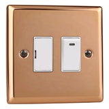 Varilight XY6NW.CU | Polished Copper Urban Switched Fused Spur | XY6NWCU
