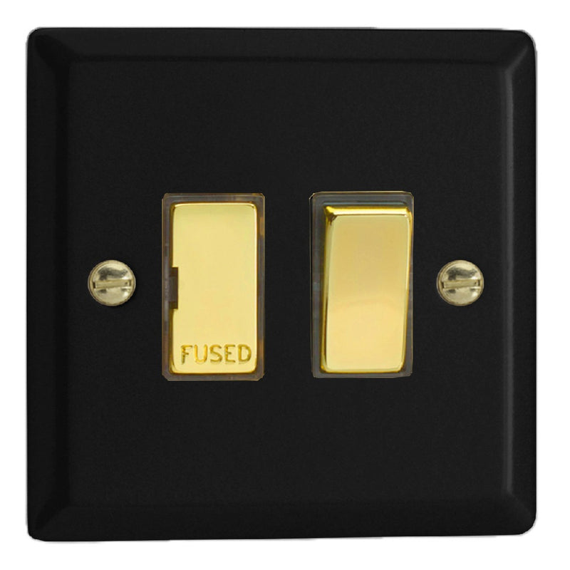 Varilight XY6V.MB | Matt Black Vogue Switched Fused Spur | XY6VMB