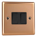 Varilight XY71B.CU | Polished Copper Urban Intermediate Switch | XY71BCU