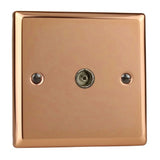 Varilight XY8.CU | Polished Copper Urban TV Socket | XY8CU