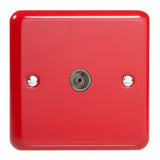 Varilight XY8.PR | Pillar Box Red Lily TV Socket | XY8PR