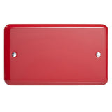 Pillar Box Red Lily Double Blank Plate