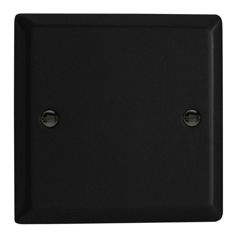 Varilight XYSB.MB | Matt Black Urban Blank Plate | XYSBMB
