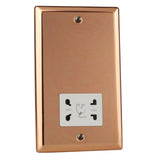 Varilight XYSSW.CU | Polished Copper Urban Shaver Socket | XYSSWCU