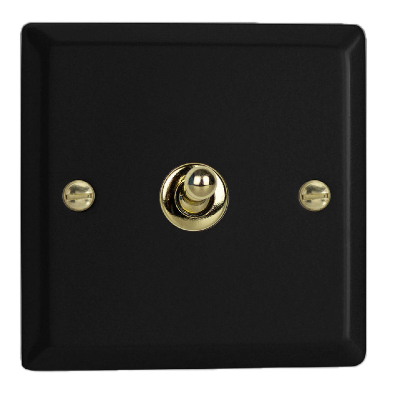 Varilight XYT1V.MB | Matt Black Vogue Toggle Switch | XYT1VMB