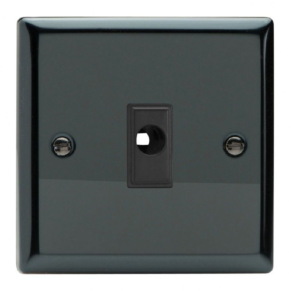 Varilight XiFOB | Iridium Black Classic Flex Outlet Plate